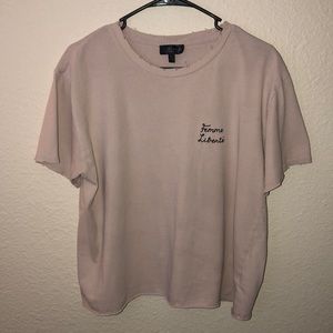 Topshop distressed tee